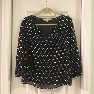 Collective Concepts | Black and Gold Blouse